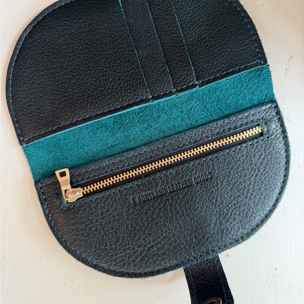 Portland Leather Quesadilla Wallet in Boreal